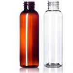 PET cosmo round bottle with 20-410 neck finish