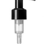 PP 24-410 ribbed skirt down-lock saddle head dispensing pump with 7.75 inch dip tube