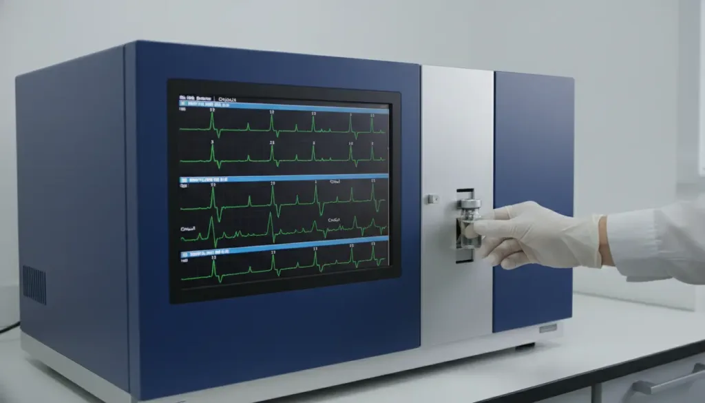 GC MC chromatography for testing essential oil