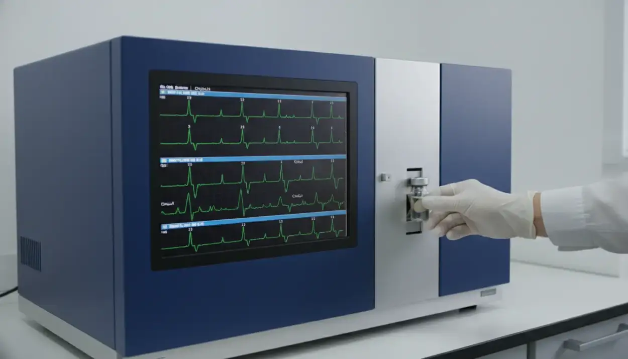 GC MC chromatography for testing essential oil