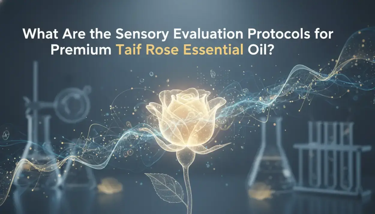 What are the sensory evaluation protocols for premium Taif Rose essential oil