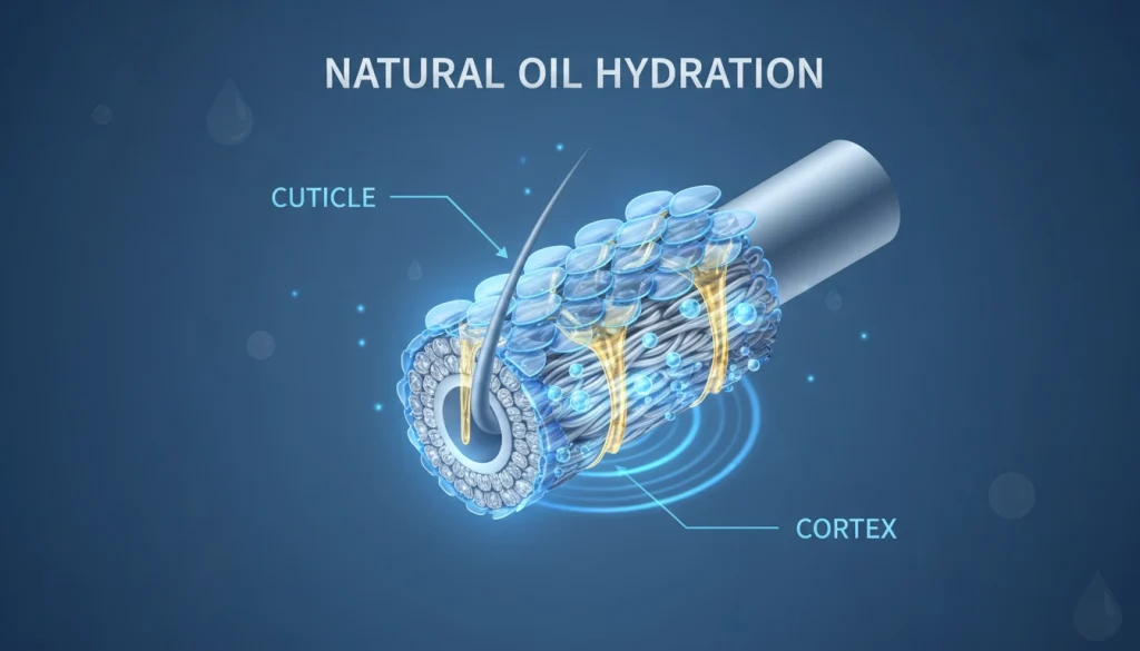 cross-section of a hair
