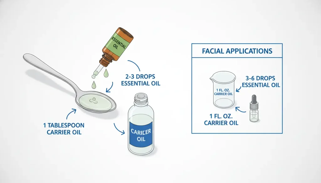 dilution ratios for aromatic oils for massage