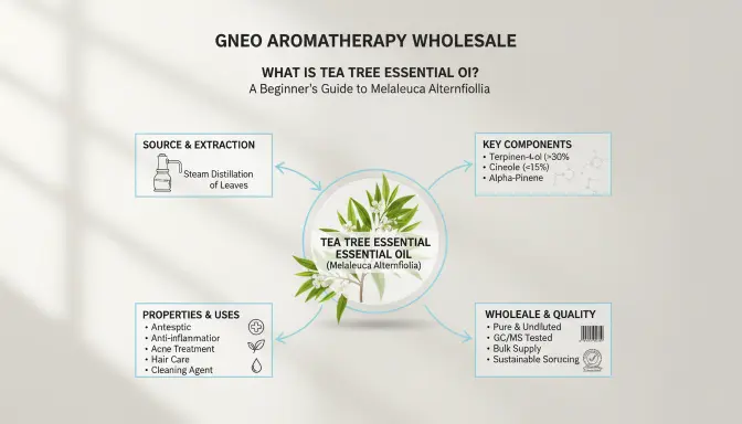 Schematic or workflow diagram related to What is Tea Tree Essential Oil A Beginner's Guide to Melaleuca Alternifolia