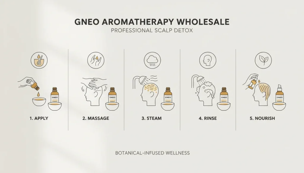 steps of a professional scalp detox