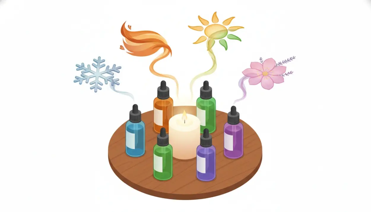 collection of essential oil bottles