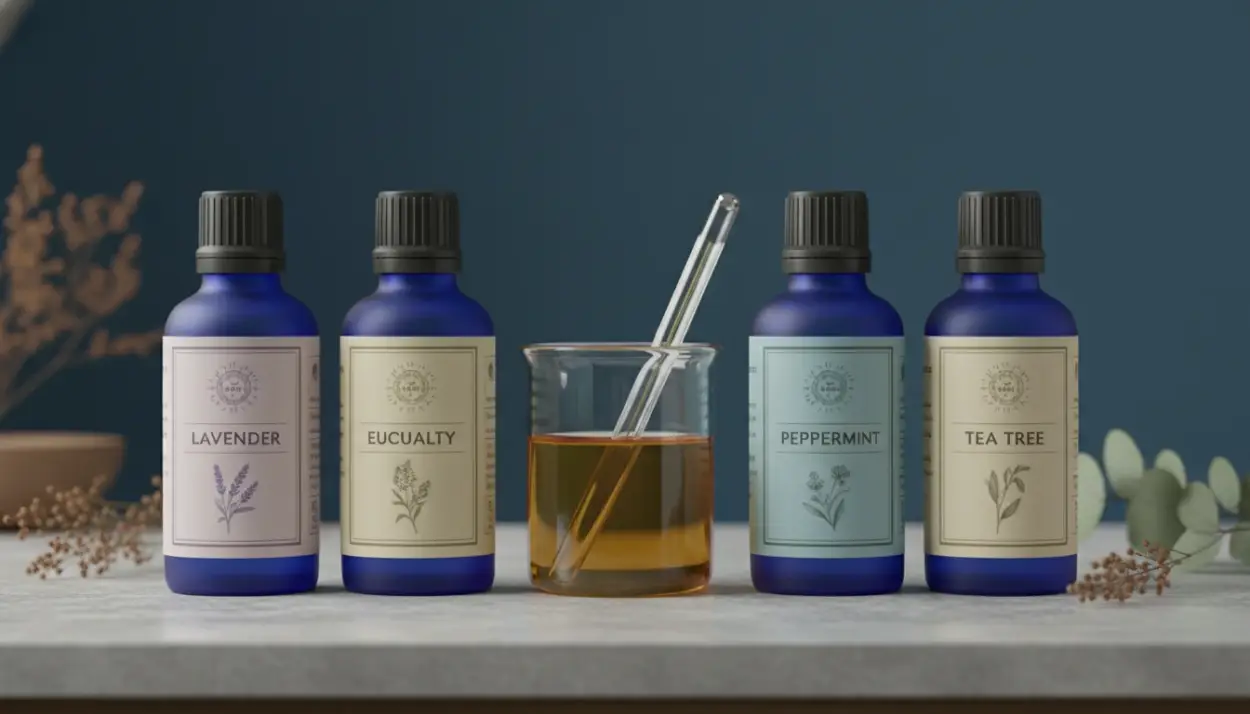 golden liquid wax and a thermometer