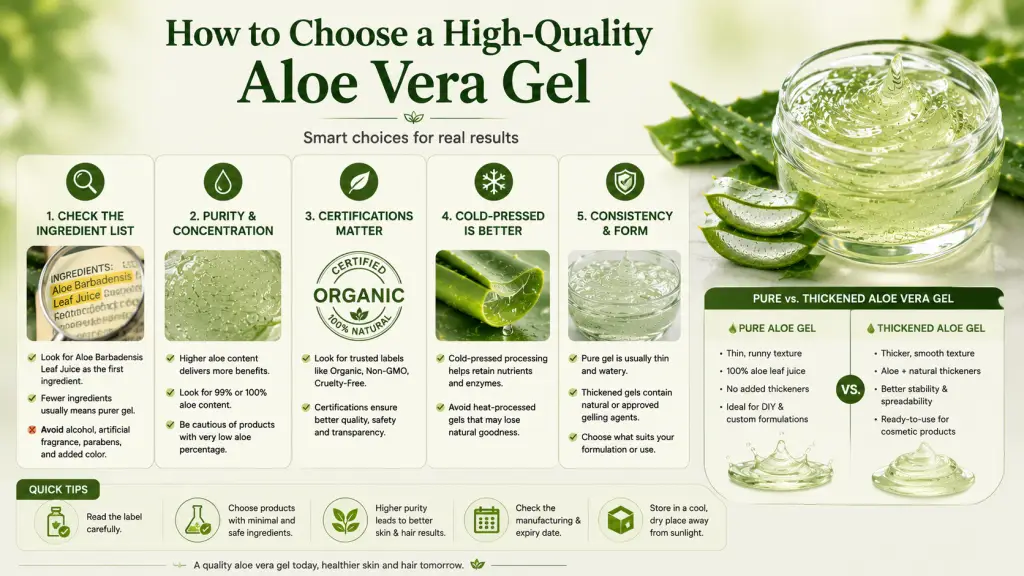 Aloe Vera Gel Quality Guide