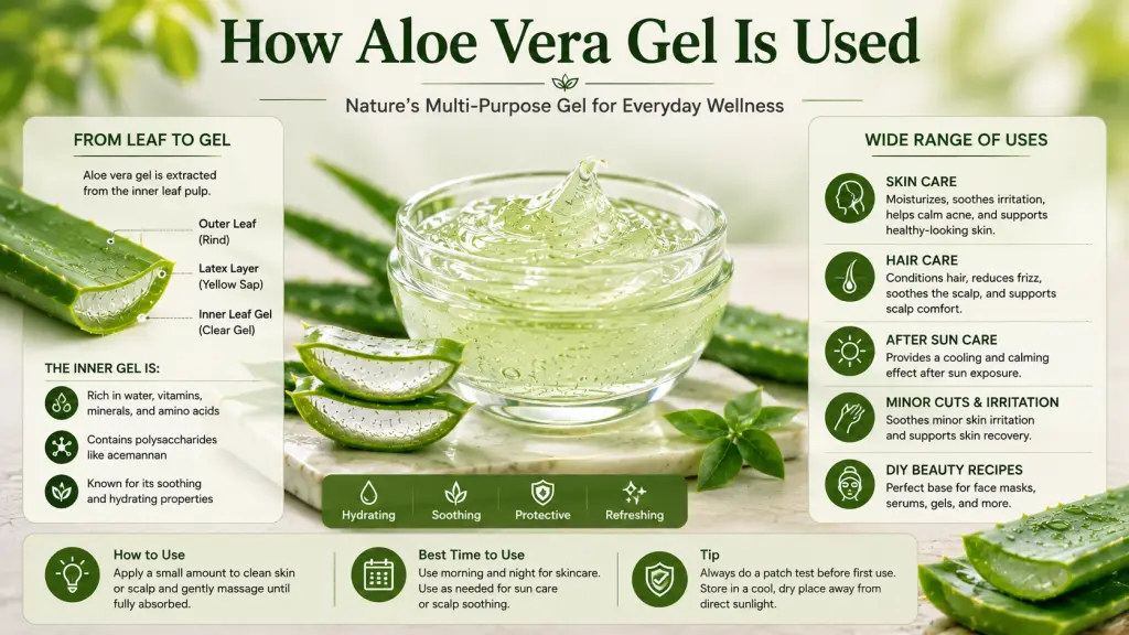 How Aloe Vera Gel Is Used
