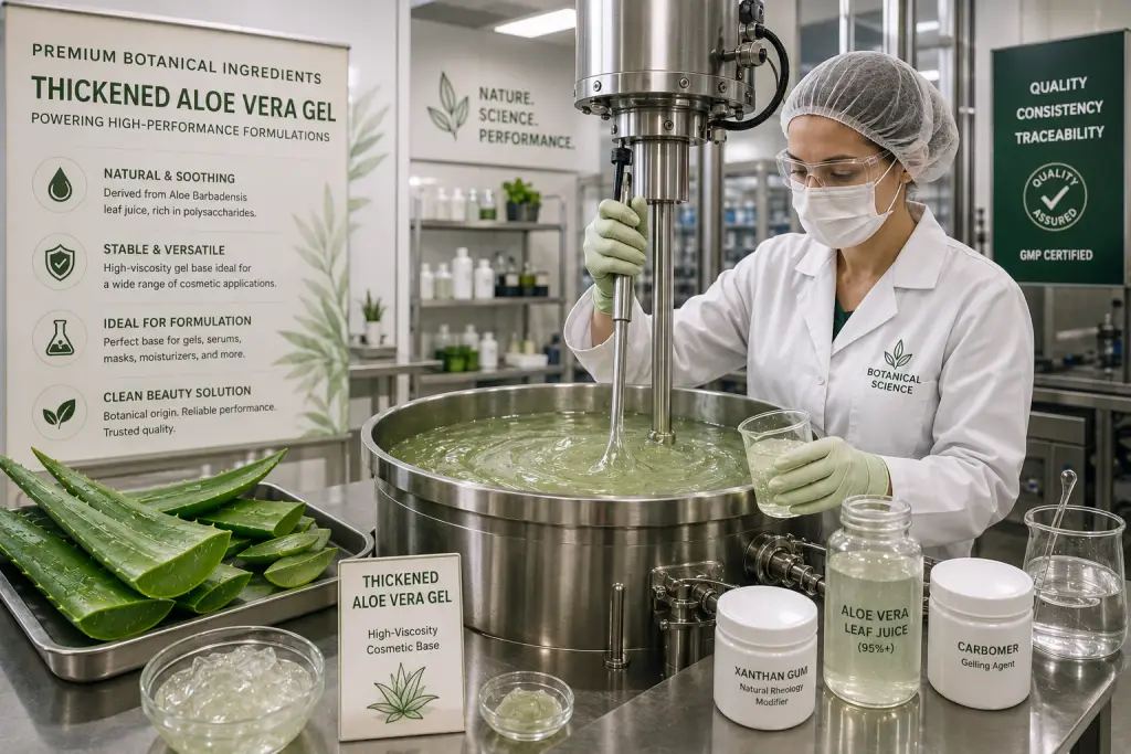 Premium Botanical Ingredients - thickened aloe vera gel