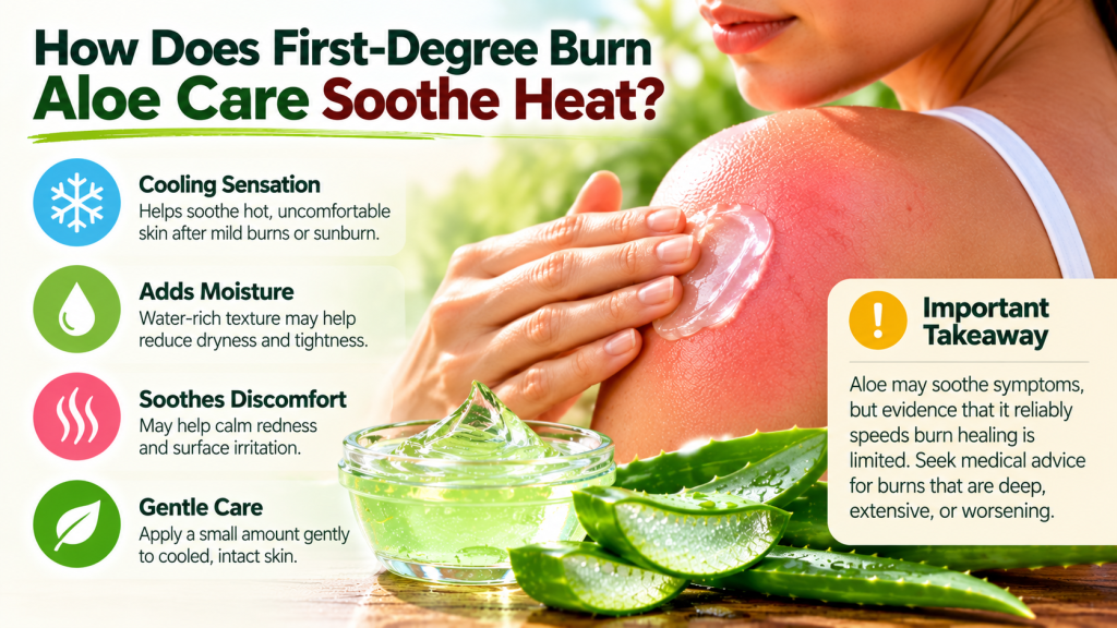 Aloe Vera Care for Mild Burns