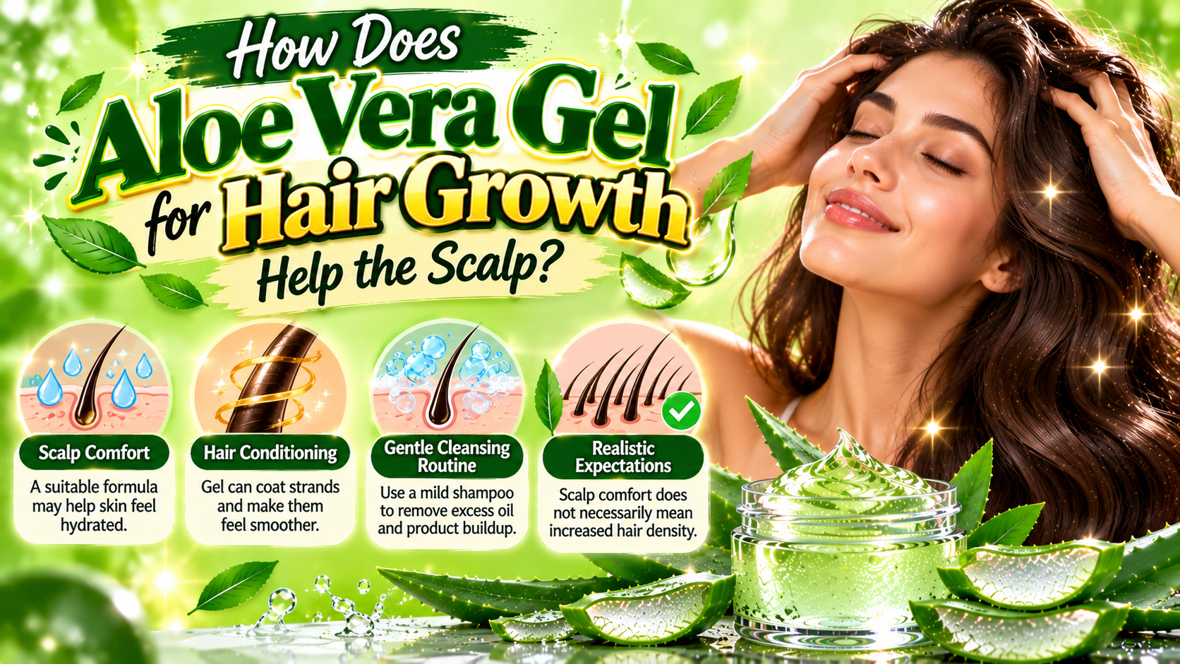 Aloe Vera Hair Care Infographic