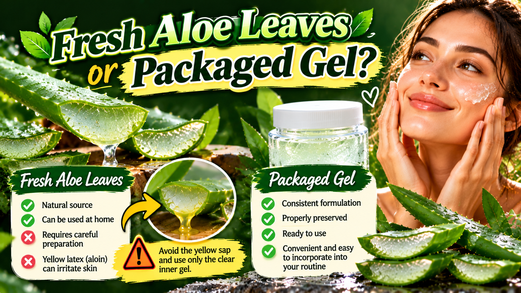Fresh Aloe or Packaged Gel_