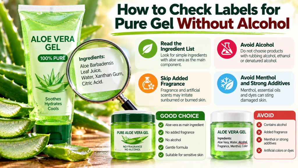 How to Check Aloe Gel Labels