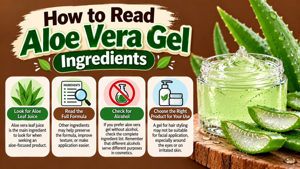 How to Read Aloe Vera Gel Ingredients