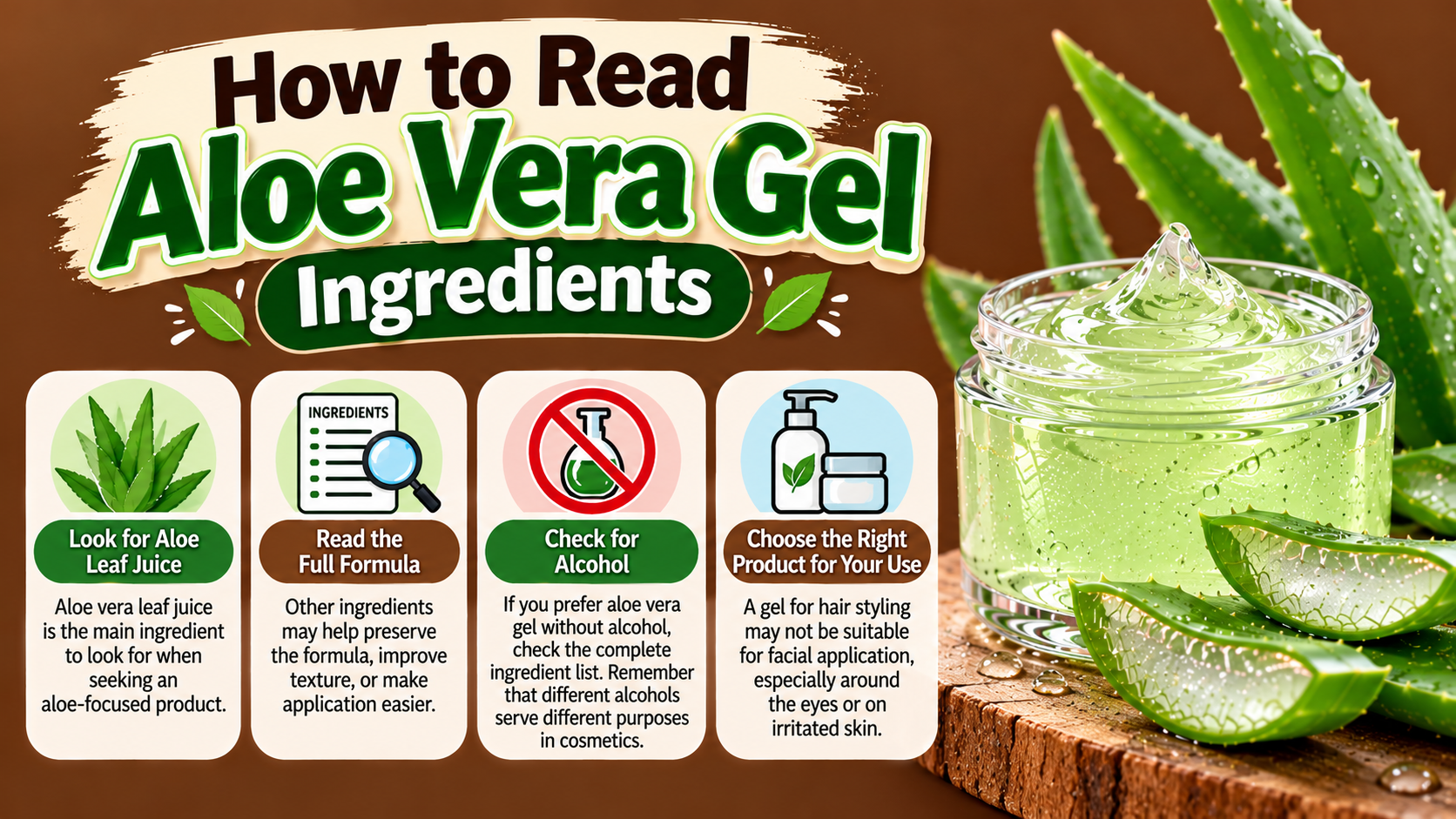 How to Read Aloe Vera Gel Ingredients
