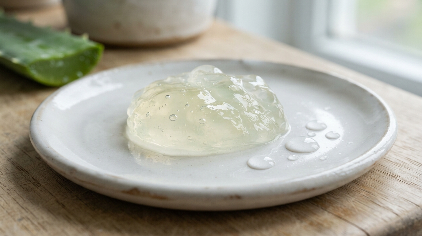 pure translucent aloe vera gel